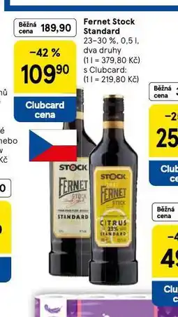 Tesco Fernet stock standard nabídka