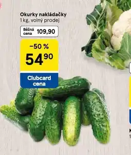 Tesco Okurky nakladačky nabídka