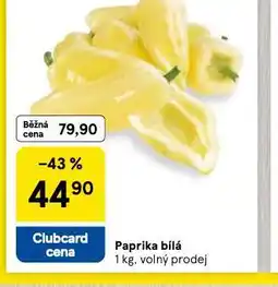Tesco Paprika bílé nabídka