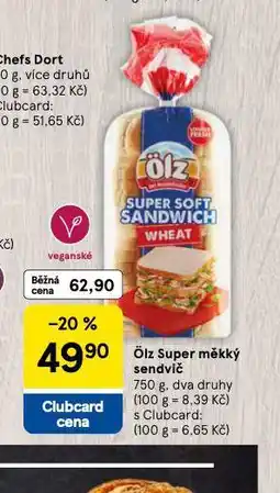 Tesco Ölz super měkký sendvič nabídka