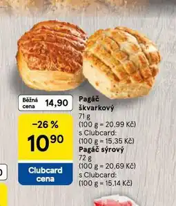 Tesco Pagáč škvarkový nabídka