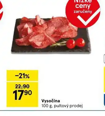 Tesco Vysočina nabídka