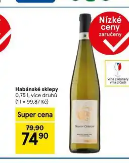 Tesco Habánské sklepy nabídka