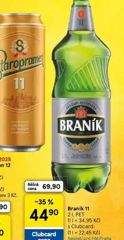 Tesco Pivo braník 11 nabídka