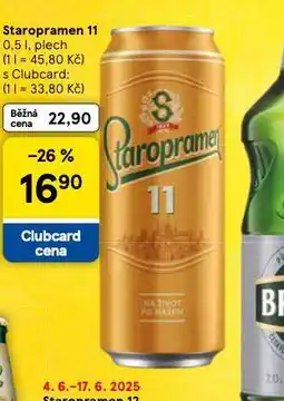 Tesco Pivo staropramen 11 nabídka