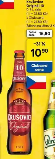 Tesco Pivo krušovice 10 nabídka