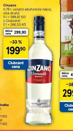 Tesco Cinzano nabídka