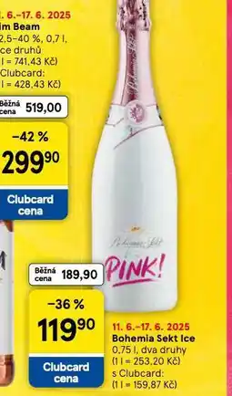 Tesco Bohemia sekt ice nabídka