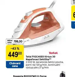 Tesco Tefal napařovací žehlička nabídka