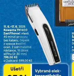 Tesco Rowenta zastřihovač vlasů nabídka