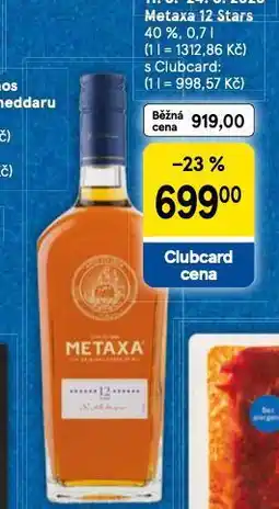 Tesco Metaxa 12 stars nabídka
