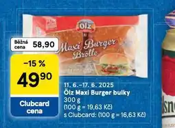 Tesco Ölz maxi burger bulky nabídka
