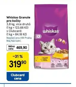 Tesco Whiskas granule pro kočky nabídka