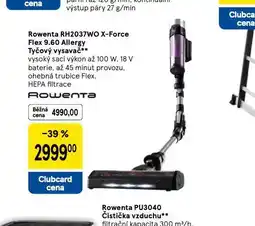 Tesco Rowenta tyčový vysavač nabídka
