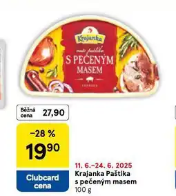 Tesco Krajanka paštika s pečeným masem nabídka