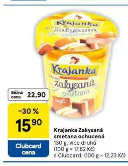 Tesco Krajanka zakysaná smetana ochucená nabídka