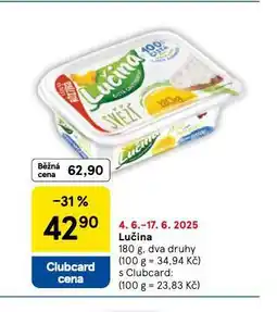 Tesco Lučina nabídka