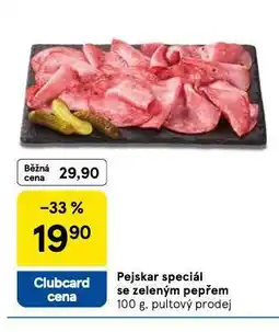 Tesco Pejskar speciál se zeleným pepřem nabídka