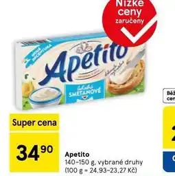 Tesco Apetito nabídka