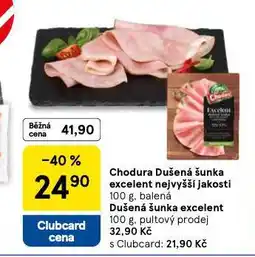Tesco Dušená šunka excelent nejvyšší jakosti nabídka