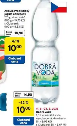Tesco Dobrá voda nabídka