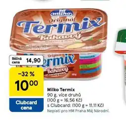 Tesco Milko termix nabídka