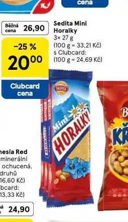 Tesco Sedita mini horalky nabídka