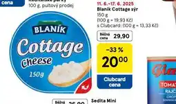 Tesco Blaník cottage sýr nabídka
