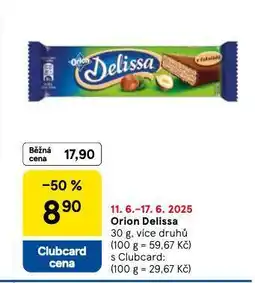 Tesco Orion delissa nabídka