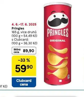 Tesco Pringles nabídka