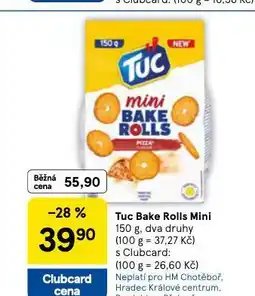 Tesco Tuc bake rolls mini nabídka