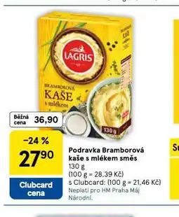 Tesco Pdravka bramborová kaše s mlékem nabídka