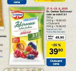 Tesco Dr. oetker želírovací cukr se stévií 3:1 nabídka