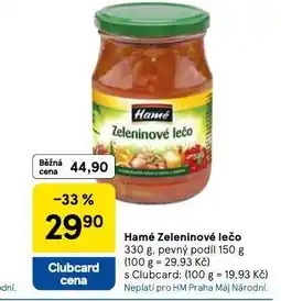Tesco Hamé zeleninové lečo nabídka