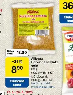 Tesco Alibona hořčičné semínko celé nabídka
