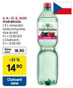 Tesco Ondrášovka ochucená nabídka