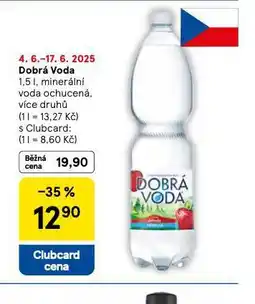 Tesco Dobrá voda ochucená nabídka