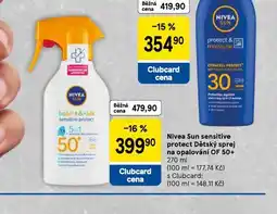 Tesco Nivea sun dětský sprej na opalování nabídka
