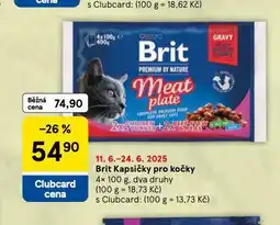 Tesco Brit kapsičky pro kočky nabídka