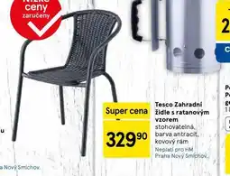 Tesco Zahradní židle s ratanovým vzorem nabídka