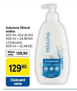 Tesco Indulona tělové mléko nabídka