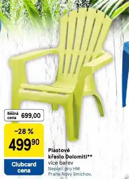 Tesco Plastové křeslo dolomiti nabídka