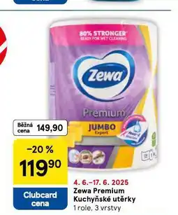 Tesco Zewa premium kuchyňské utěrky nabídka