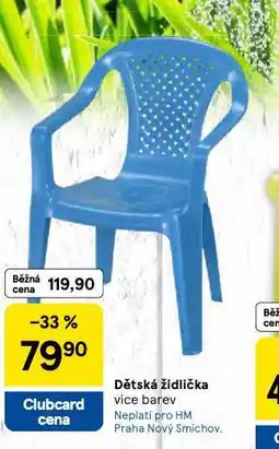 Tesco Dětská židlička nabídka