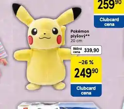 Tesco Pokémon plyšový nabídka