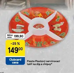 Tesco Plastový servírovací talíř na dip a chipsy nabídka