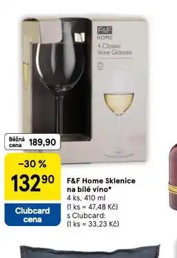 Tesco Sklenice na bílé víno nabídka