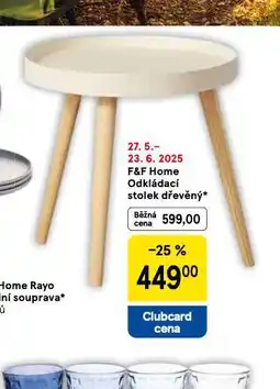 Tesco Odkládací stolek dřevěný nabídka