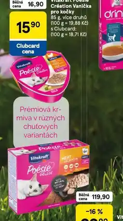 Tesco Vitakraft poésie création vanička pro kočky nabídka