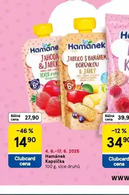 Tesco Hamánek kapsička nabídka